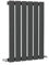 Anthracite Wall Mounted Horizontal 600x408mm Single Flat Panel Designer Radiator Perfect for Kitchen, Bathroom, Living Room