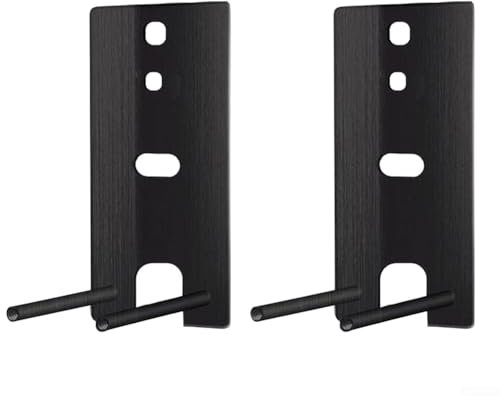 Feegow 2 Pcs Wall Mount Bracket for Bose Lifestyle700/650 Home Speaker, Space Saving Speaker Shelf Support, Black Mounting Hardware Included(Black)