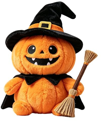 LILIHOT Kuscheltier Plüschtiere Halloween Kürbis Stofftier Aus Weichem Plüsch Kuscheltiere Plushie Plüschtier Für Kinder & Erwachsene, Tolle Geschenkidee