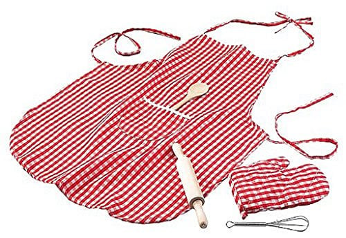 Happy People 47009 - Backschürze mit Handschuh/Kochlöffel/Teigroller