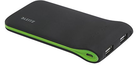 Leitz 2 Port USB Power Bank with Short Micro USB Cable, ComPlete Range 64130095 - Black