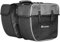 TecTake® 35L Bike Bag with 2 Large Compartments & Mesh Pockets, Pannier Bag with Water-Repellent 600D Oxford Fabric, Reflective Strips & Carry Handle, Double Bike Basket for Rear Rack, Quick Mounting
