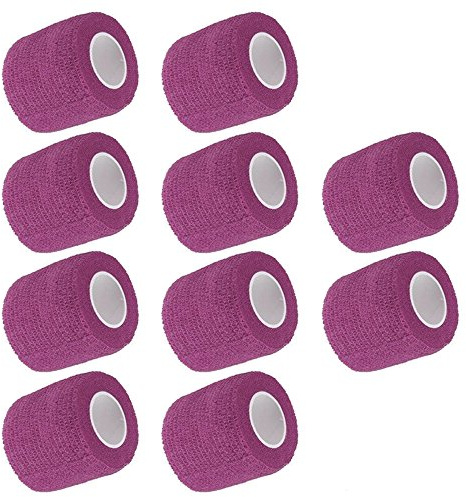 Mintice 10 Stück Selbsthaftende Bandagen Fingerpflaster Fingerverband Wundverband selbstklebend wasserfest 4.5mx5cm
