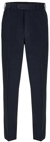 aubi: Herren Hose Schurwoll Cord Stretch Modell 29, Farbe:blau (46), Größe:54