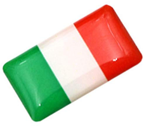 Tecnostore Adesivo 3D Mini Bandiera Italia Italiana USA Francia UK Auto Computer Moto Smartphone (Italia)