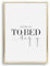 Tales by Jen Kunstdruck, Sprüche Poster: Never go to bed angry | Stilvolles Premium Poster auf hochwertigem Papier | Moderne Schlafzimmer Deko, schwarz weißes Wohnaccessoires | Ohne Bilderrahmen