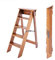 GYX-Tabourets Echelle à 5 marches Bois Ascension des échelles Pliant Escabeau, Taille Unique