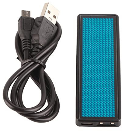 110-240V LED-Namensschild, 4-Zeichen-Zeichen-Anzeige Bildlaufnachrichten-Schild Chinesisch (Blau)