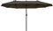 Outsunny Ombrellone Doppio da Giardino 4.6x2.7 m a 12 Stecche con Prese d'Aria e Manovella, Ombrellone per Esterni in Acciaio e Poliestere, Anti UV, Grigio
