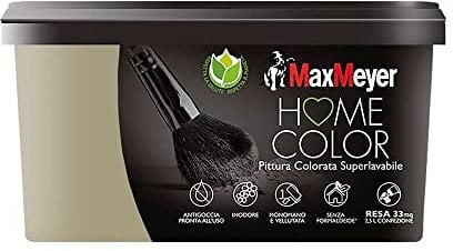 MAXMEYER PITTURA COLORATA SUPERLAVABILE HOME COLOR FANGO 2,5L