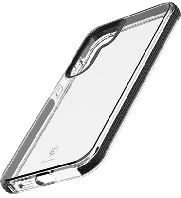 cellularline - Tetra Force Strong Guard - Galaxy A35 5G - Flexible, Ultra-schützende Schutzhülle mit integrierter antibakterieller Microban-Technologie - Schwarz