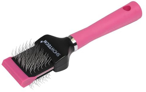 Show Tech+ Flex Groom Professional Slicker - Gentle Pet Grooming Brush for Dogs & Cats | Flexible Bristles for Knot & Tangle Removal | Effective Coat Care Tool for a Happy Pet - Single, Soft