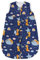 TupTam Baby Sommer Schlafsack 0.5 TOG aus OEKO-TEX zertifizierten Materialien, Farbe: Füchse Wolken/Dunkelblau, Größe: 80-86