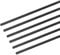 sourcing map Fibre carbone Tige, 4mm x 100mm pour RC Avion Bricolage Outil Aile Tube Quadricoptère Bras, Paquet de 6