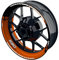 One-Wheel, Premium Felgenaufkleber passend für KTM Duke 690| Motiv: 690 Racing DOTS, Felgenrandaufkleber GP, Wheelsticker Motorrad, Farbe orange