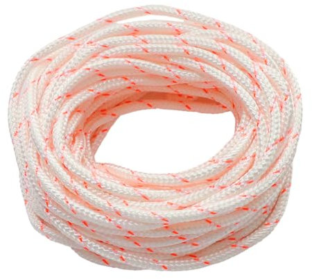 Mtanlo Corda di avviamento a strappo da 4,0 mm, 10 metri, per decespugliatore, decespugliatore, tosaerba, per motosega Stihl, corda per motosega Husqvarna, corda di avviamento in nylon (4 mm, rosso,