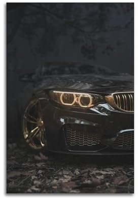 YIHAIBIN Sportwagen-Poster für M5, Superauto-Rennwagen-Poster, dekorative Malerei, Leinwand, Wandposter und Kunstdruck, moderne Familienschlafzimmer-Dekoration, Poster, 30 x 45 cm
