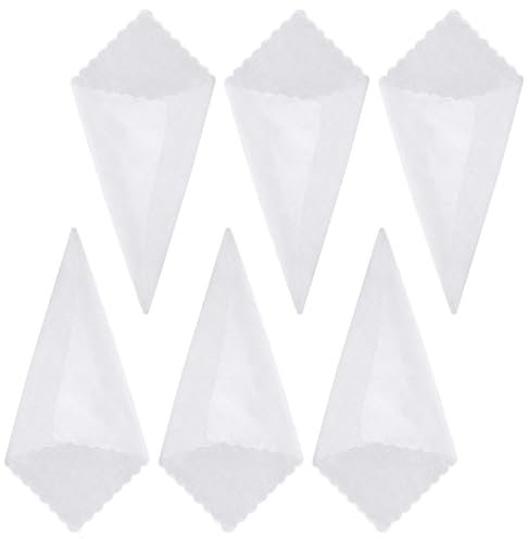 Mozeat Lens 6 Stück Weiß Taschentücher 29x29 cm Baumwolle Stofftaschentuch Handkerchief Herrentaschentücher Reiner Anzugtaschentücher Kleine Einstecktücher für sanfte Männer
