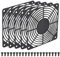 PATIKIL 120mm Fan Grill with Screws, 5 Pack ABS Plastic Frame Ventilator Grill Protector Mesh Dustproof Case Cover for Computer PC, Black