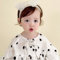 Baby Mädchen Stirnbänder Weiß Dehnbare Stirnband DoppelspitzeSpitzebowknot-Haarband Weich Baby Hairband Nylon Neugeboren Haarschmuck Babygeschenke für Neugeborene (Cremefarben-B, Verstellbares)