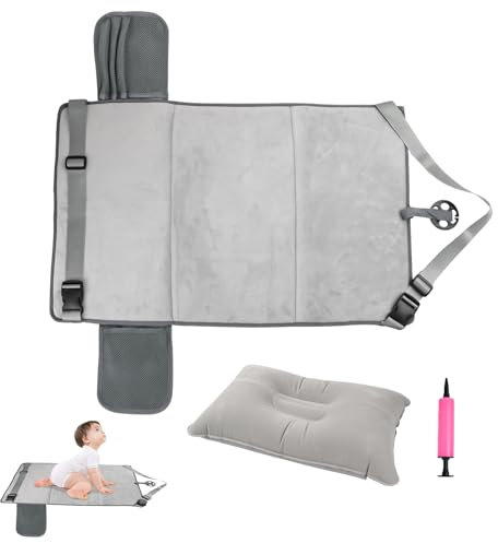 Airplane Footrest Seat Extender for Kids Foldable Toddler Travel Bed Portable with Storage Bag, Foot Hammock Travel Accessory for Children to Foot Rest and Lie Down on Plane