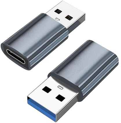 Adaptador USB A A USB C - Tipo C Hembra A Macho | Convertidor De Cable De Cargador | USB 3.0