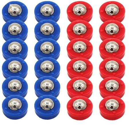 Kleine Shuffleboard-Ersatzpucks,Kleine Shuffleboard-Pucks | 24 Stück Pucks für Shuffleboard-Spiele für den Innenbereich,Lustige Desktop-Schiebeperlen, Shuffleboard-Spiele-Pucks für den Innenbereich, S