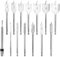 Socpuro 14-Piece Spade Drill Bit Set, Carbon Steel Paddle Flat Bit with 6-Inch Drill Bit Extension, 1/4 to 1-1/2 Assorted Spade Drill Bits for Hole Cutter Woodworking
