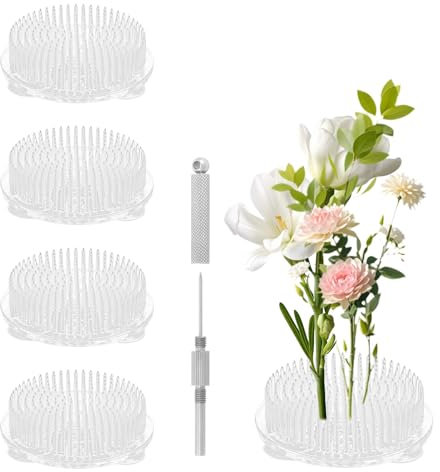 5Teiliges Flower Frog Set Für Blumenarrangements Und Pflanzen Dekoration Ikebana Blumenigel Steckigel Vase Für kreative Kunstwerke Und Stilvolle Büro Und Wohnraumgestaltung