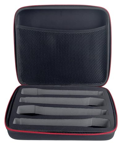 Portable Storage Bag For Microphone 4-slot Mic Organiser Box Shock Resistant Travel Carrying Case Container