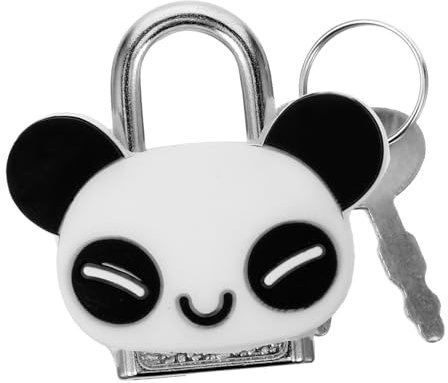 STOBOK 1Satz Kleines Cartoon Vorhängeschloss für Schließfächer und Tagebücher Retro Design Leicht und Tragbar für Heim und Büro Panda Stabil und Tolles