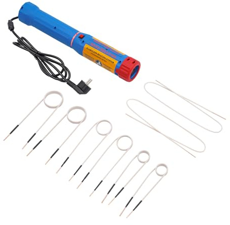 Xingfx Magnetischer Induktionsheizer 1100W, flammenloser Induktion Heater bis 800 °C mit 8 Spulen, tragbares Heizgerät zum Entfernen rostiger Schrauben, Muttern & Lager, KFZ-Werkzeug 220V