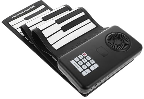 HONITANO Keys Foldable Roll Up Piano Portable Silicone Keyboard with Built In Speaker Battery Operated Electronic Hand Roll Keyboard for Music Practice and Travel