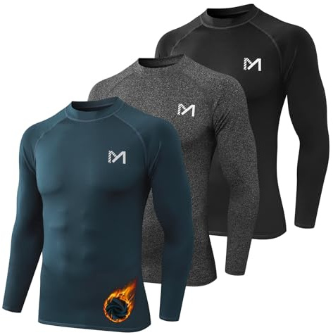 MEETYOO Thermoshirt Herren & Thermooberteile Herren | Weich|schweißabsorbierend|schnell trocknend,ideal für Wintersport sowie als Nachtwäsche.