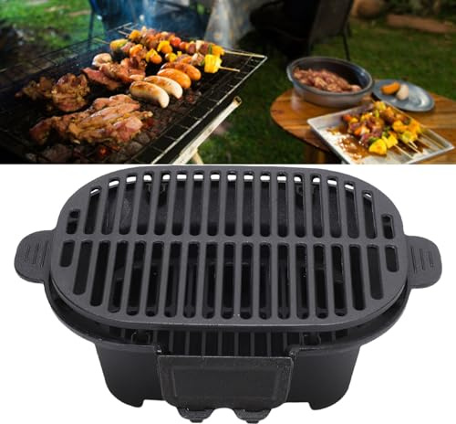 AYNEFY Hibachi Stove, Hibachi Grill Outdoor, Japanese Yakitori Camping Grill, Japanese Charcoal, Yakitori Tabletop Skillet Stove