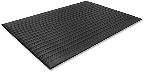 Genuine Joe Air Step Anti-Fatigue Black Mat, 36 L x 24 W
