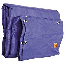Tarpaulin 3.5m x 5.4m (12ft x 18ft) Polyethylene Woven Ground Sheet Cover Garden Builders