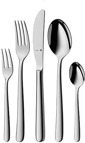 WMF Kult Besteck Set 12 Personen, Essbesteck 60 teilig, Hohlheftmesser, Cromargan protect poliert, kratzbeständig, spülmaschinenfest