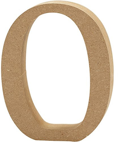 Creativ O MDF Buchstabe, braun, 13 x 2 cm
