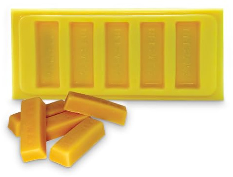 Mann Lake 1-Ounce Beeswax Bar Mold, Makes 5 x 1 oz Blocks, Easy Release Reusable Rubber Molds for Soap, Candle & Wax Block Crafting, Flexible Molding Tool for DIY, Handmade & Natural Projects