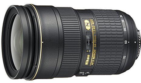 Nikon Obiettivo Nikkor AF-S 24-70 mm f/2.8G ED, Nero [Nital Card: 4 Anni di Garanzia]