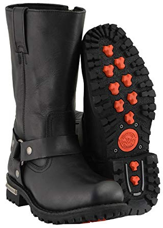 Milwaukee Men's Classic Harness Motorcycle Boots