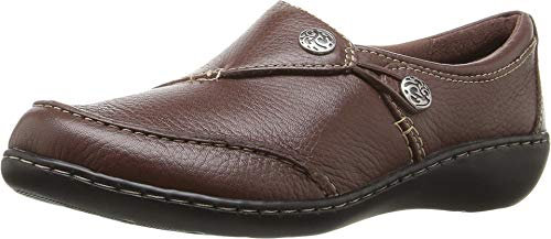 Clarks Women's Ashland Lane Q Slip-On Loafer, Redwood, 5.5 UK