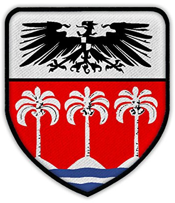 Copytec Patch/Aufnäher -Deutsch Samoa Wappen Kolonie Wk Inseln Kaiser Wilhelm Abzeichen Emblem #14988