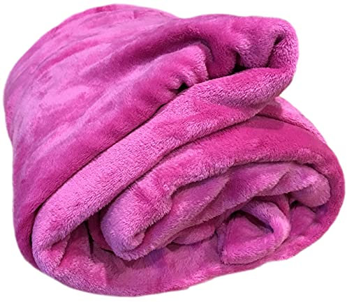 Home Must Haves Decke/Überwurf, Fleece, sehr weich, warm, Pink
