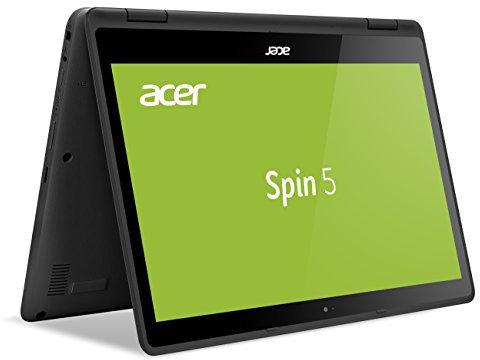 Acer Portátil Convertible Spin 5 (SP513-51-51D9) 33,8 cm (Pantalla Full HD IPS de 13,3 Pulgadas), (Intel Core i5 – 7200U, 8 GB de RAM, 256 GB SSD, Tarjeta gráfica Intel HD, Win 10 Home), Negro Negro