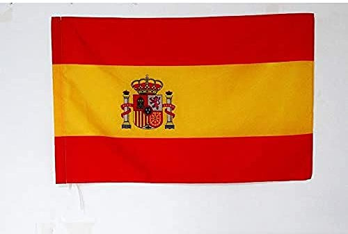 AZ FLAG Bandera Nacional DE Carrera ESPAÑA 90x60cm para Palo - Bandera ESPAÑOLA 60 x 90 cm