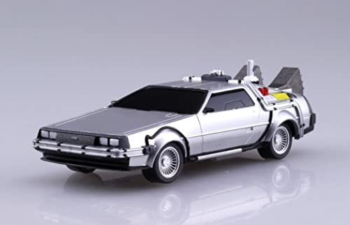 Automodell Delorean BAUSATZ von ZURÜCK in die Zukunft Teil 2 Maßstab 1/43 10cm AOSHIMA Original