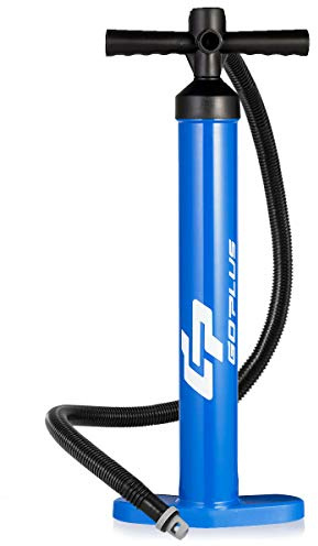 Goplus Double Action Hand Pump with Pressure Gauge for Inflatable Boat SUP