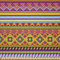 ABAKUHAUS Mexikaner Stoff als Meterware, Folk Vintage-Geometric, Microfaser Multi Zweck Dekostoff für Kunsthandwerke, 3M (230x300cm), Orange Lila